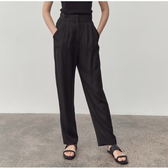 ST. Agni The High Waist Pleated Pants Size: S - Picture 1 of 6